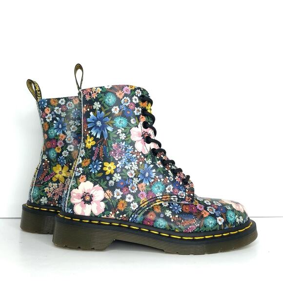 Dr Martens Wanderlust Floral 1460 WL Lace Up Combat Boots Women’s 5 Shoes - Picture 3 of 10